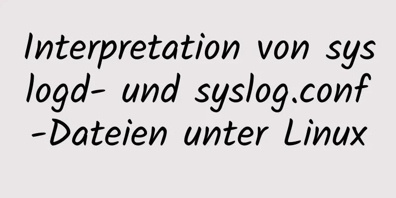 Interpretation von syslogd- und syslog.conf-Dateien unter Linux