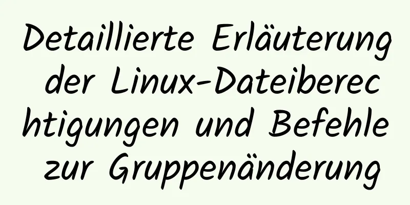 Detaillierte Erläuterung der Linux-Dateiberechtigungen und Befehle zur Gruppenänderung