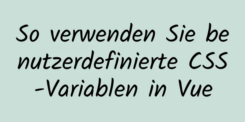 So verwenden Sie benutzerdefinierte CSS-Variablen in Vue