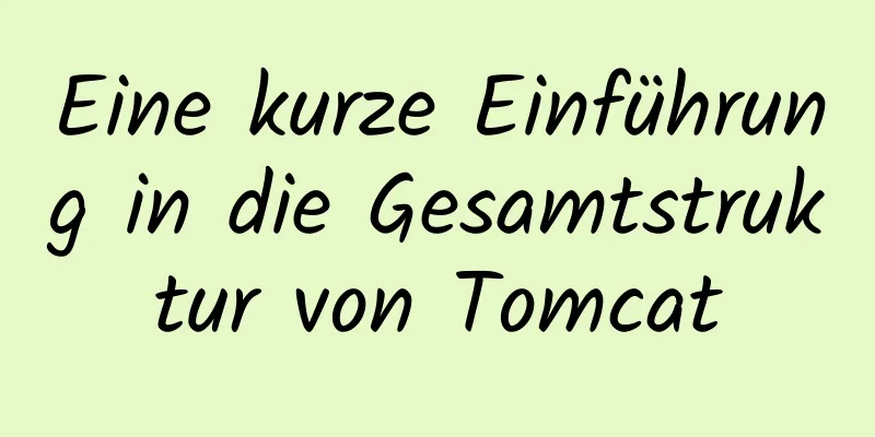 Eine kurze Einführung in die Gesamtstruktur von Tomcat