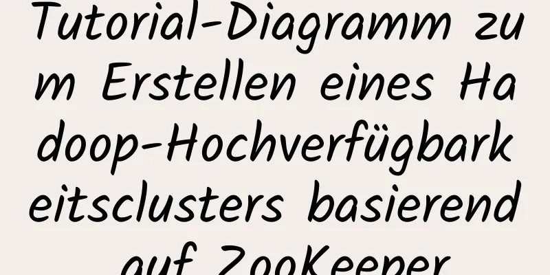 Tutorial-Diagramm zum Erstellen eines Hadoop-Hochverfügbarkeitsclusters basierend auf ZooKeeper