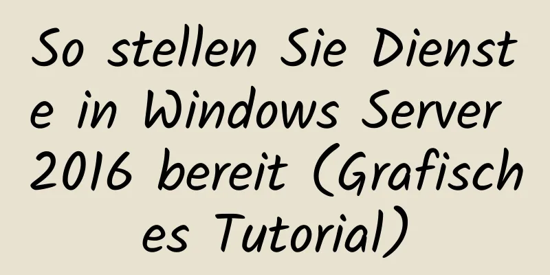 So stellen Sie Dienste in Windows Server 2016 bereit (Grafisches Tutorial)