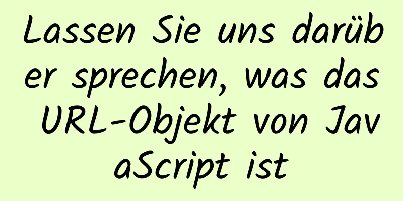 Lassen Sie uns darüber sprechen, was das URL-Objekt von JavaScript ist