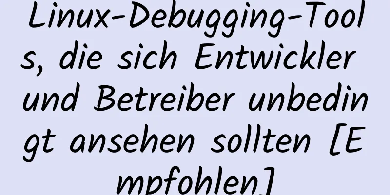 Linux-Debugging-Tools, die sich Entwickler und Betreiber unbedingt ansehen sollten [Empfohlen]