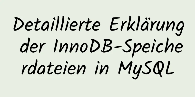 Detaillierte Erklärung der InnoDB-Speicherdateien in MySQL