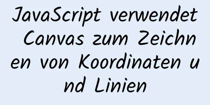 JavaScript verwendet Canvas zum Zeichnen von Koordinaten und Linien