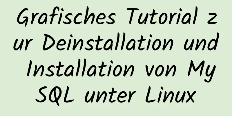 Grafisches Tutorial zur Deinstallation und Installation von MySQL unter Linux