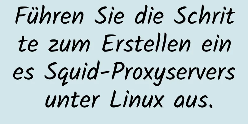 Führen Sie die Schritte zum Erstellen eines Squid-Proxyservers unter Linux aus.