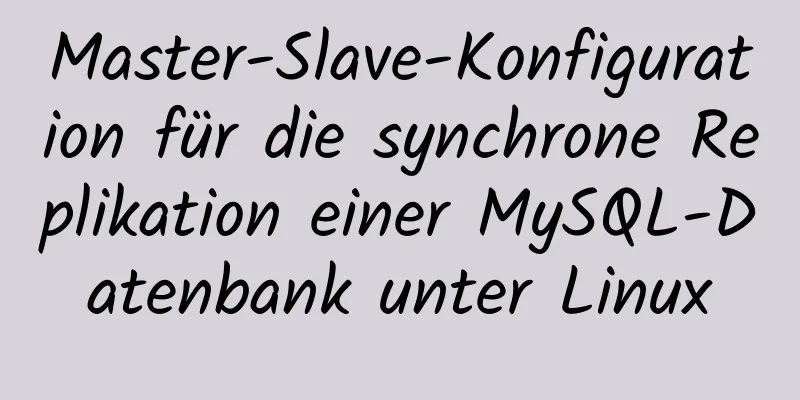 Master-Slave-Konfiguration für die synchrone Replikation einer MySQL-Datenbank unter Linux