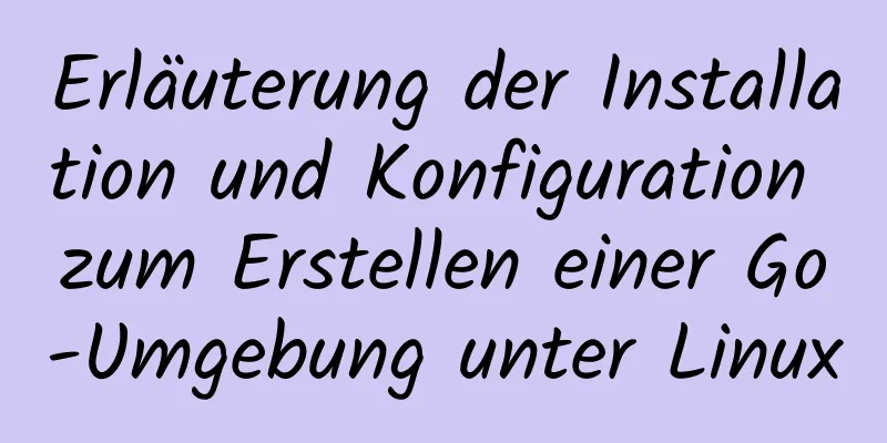 Erläuterung der Installation und Konfiguration zum Erstellen einer Go-Umgebung unter Linux