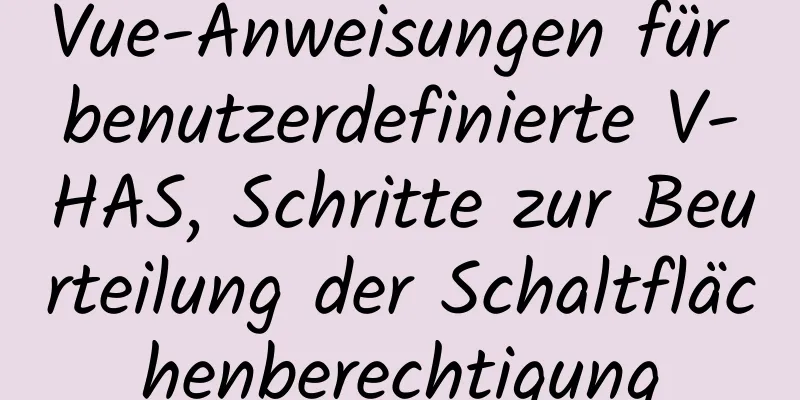 Vue-Anweisungen für benutzerdefinierte V-HAS, Schritte zur Beurteilung der Schaltflächenberechtigung