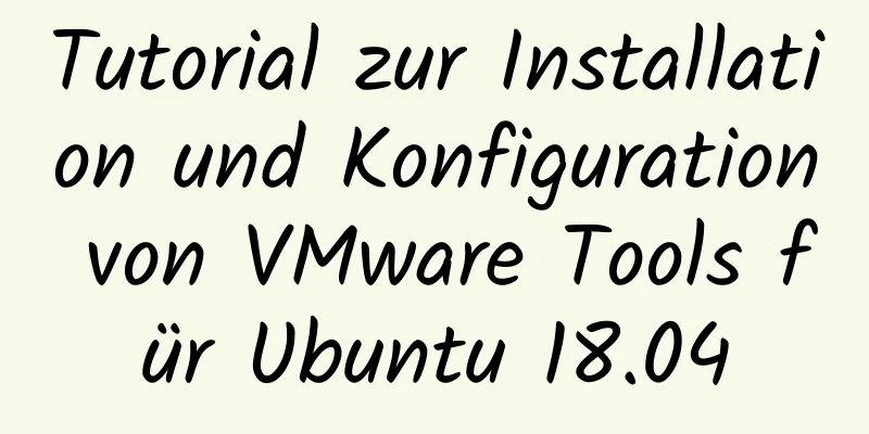 Tutorial zur Installation und Konfiguration von VMware Tools für Ubuntu 18.04