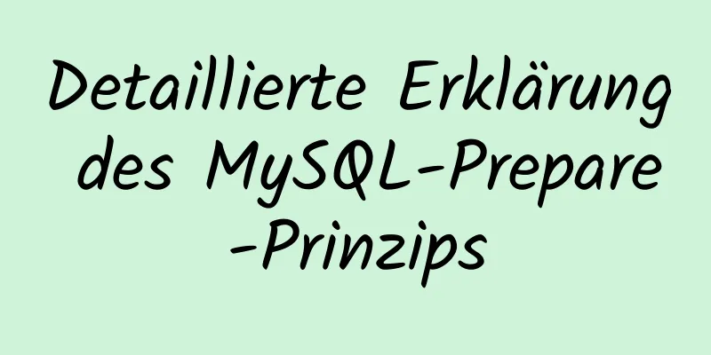 Detaillierte Erklärung des MySQL-Prepare-Prinzips