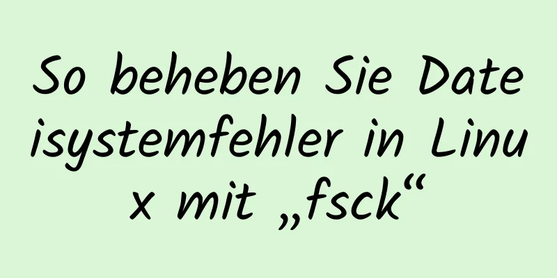 So beheben Sie Dateisystemfehler in Linux mit „fsck“