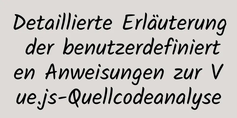 Detaillierte Erläuterung der benutzerdefinierten Anweisungen zur Vue.js-Quellcodeanalyse