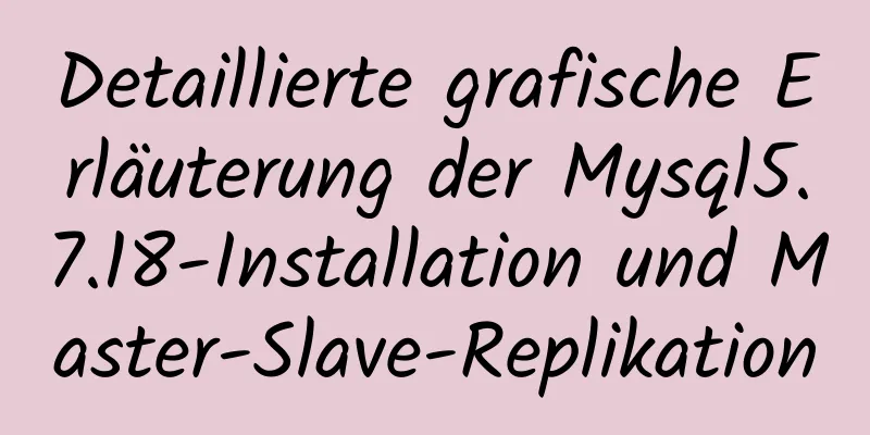 Detaillierte grafische Erläuterung der Mysql5.7.18-Installation und Master-Slave-Replikation