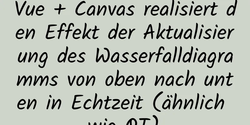 Vue + Canvas realisiert den Effekt der Aktualisierung des Wasserfalldiagramms von oben nach unten in Echtzeit (ähnlich wie QT).