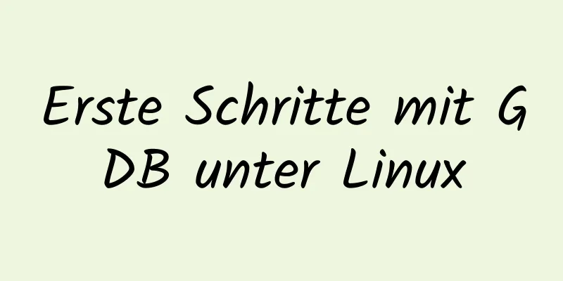 Erste Schritte mit GDB unter Linux