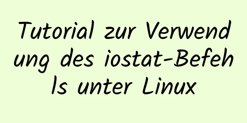 Tutorial zur Verwendung des iostat-Befehls unter Linux