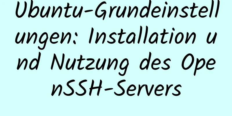 Ubuntu-Grundeinstellungen: Installation und Nutzung des OpenSSH-Servers