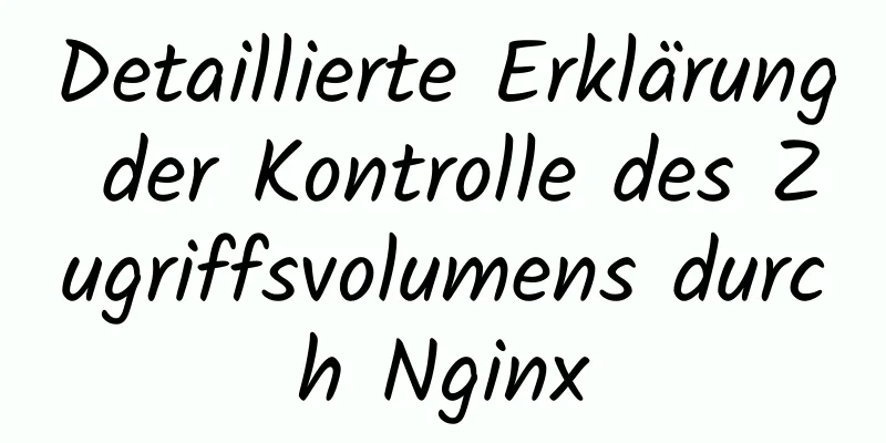 Detaillierte Erklärung der Kontrolle des Zugriffsvolumens durch Nginx