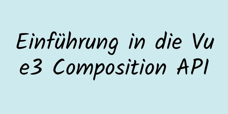 Einführung in die Vue3 Composition API