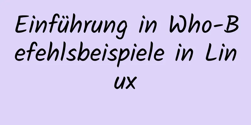 Einführung in Who-Befehlsbeispiele in Linux