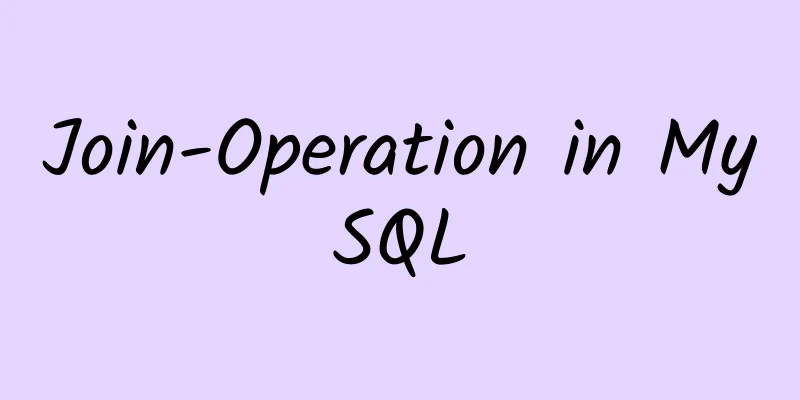 Join-Operation in MySQL