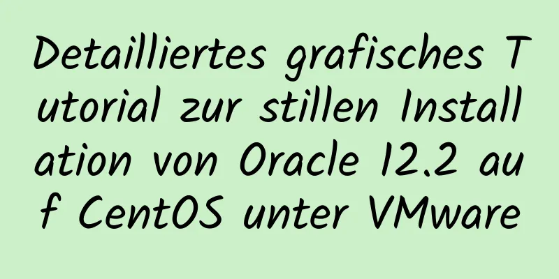 Detailliertes grafisches Tutorial zur stillen Installation von Oracle 12.2 auf CentOS unter VMware