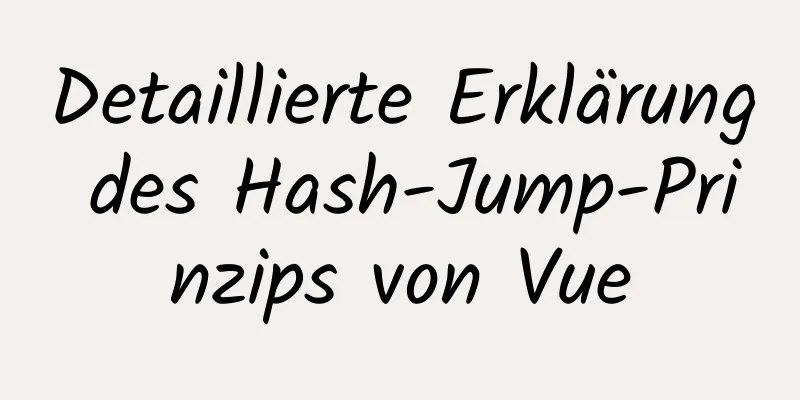 Detaillierte Erklärung des Hash-Jump-Prinzips von Vue