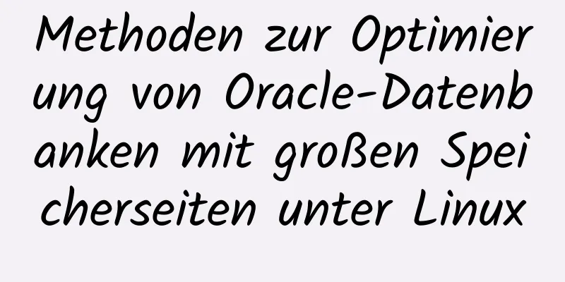 Methoden zur Optimierung von Oracle-Datenbanken mit großen Speicherseiten unter Linux