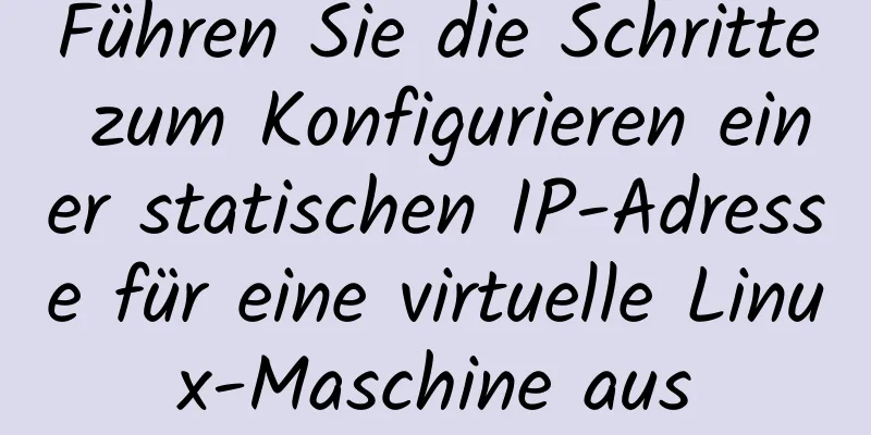 Führen Sie die Schritte zum Konfigurieren einer statischen IP-Adresse für eine virtuelle Linux-Maschine aus