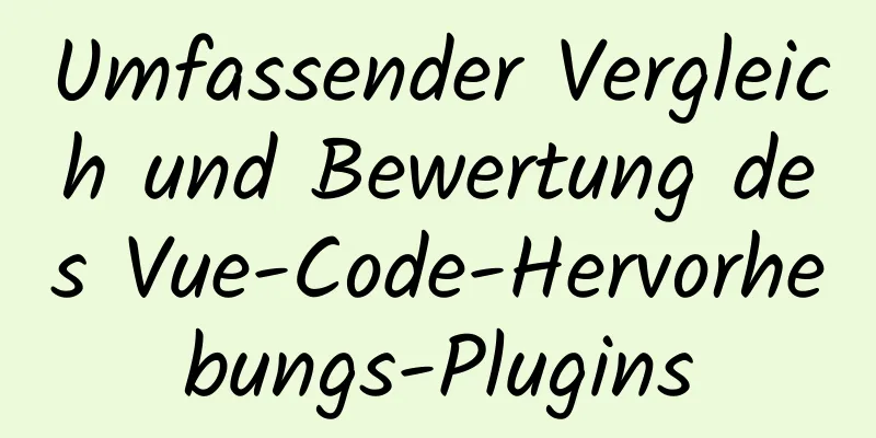 Umfassender Vergleich und Bewertung des Vue-Code-Hervorhebungs-Plugins