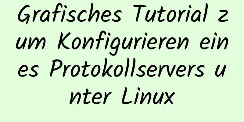 Grafisches Tutorial zum Konfigurieren eines Protokollservers unter Linux