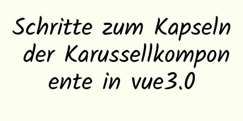 Schritte zum Kapseln der Karussellkomponente in vue3.0