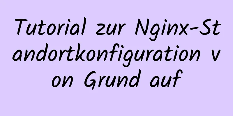 Tutorial zur Nginx-Standortkonfiguration von Grund auf