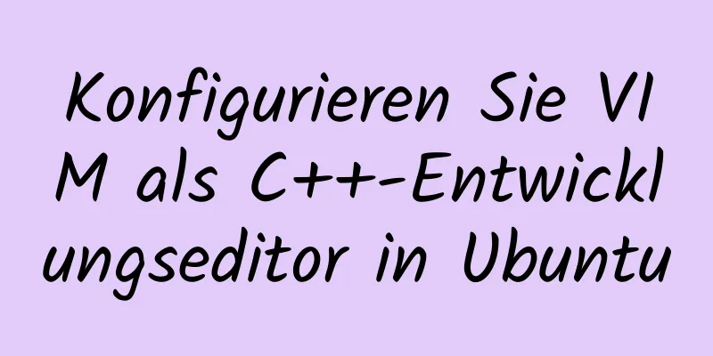 Konfigurieren Sie VIM als C++-Entwicklungseditor in Ubuntu