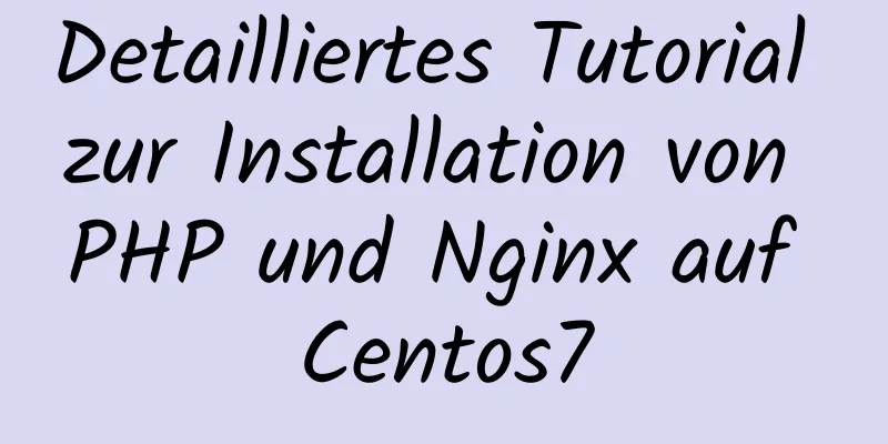 Detailliertes Tutorial zur Installation von PHP und Nginx auf Centos7