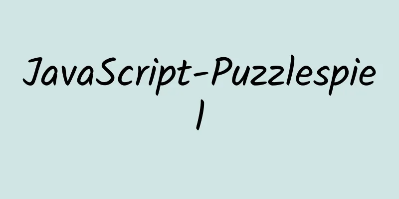 JavaScript-Puzzlespiel