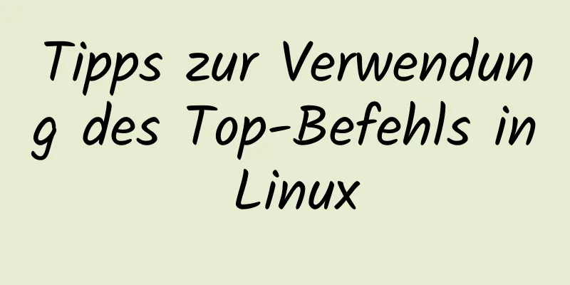 Tipps zur Verwendung des Top-Befehls in Linux