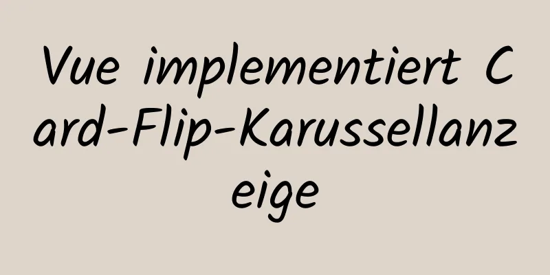 Vue implementiert Card-Flip-Karussellanzeige