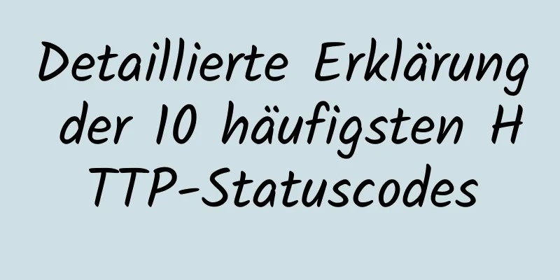 Detaillierte Erklärung der 10 häufigsten HTTP-Statuscodes