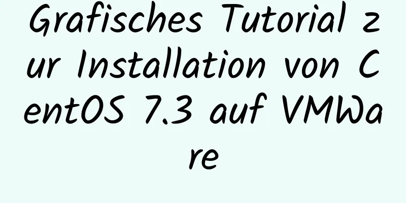 Grafisches Tutorial zur Installation von CentOS 7.3 auf VMWare