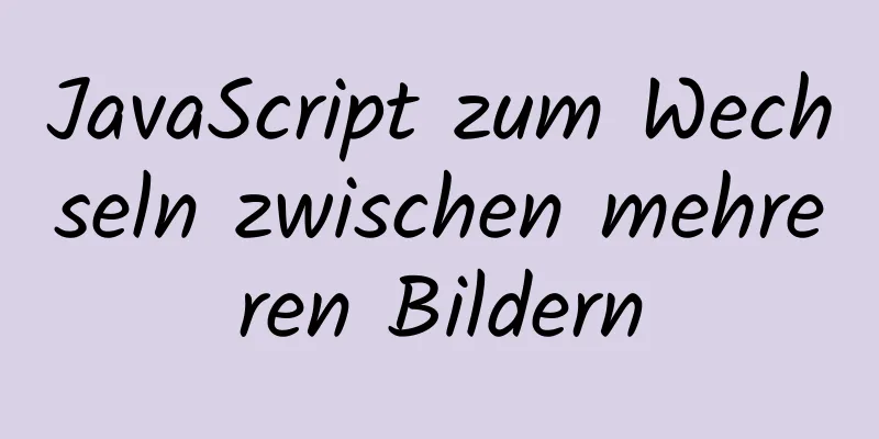 JavaScript zum Wechseln zwischen mehreren Bildern