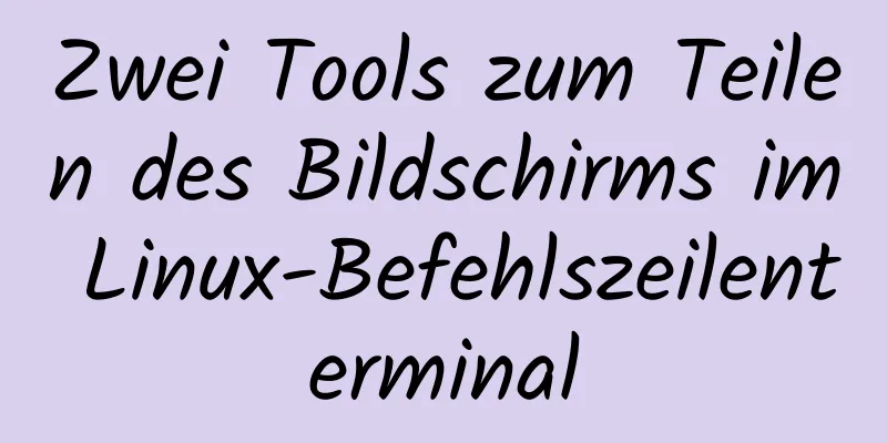 Zwei Tools zum Teilen des Bildschirms im Linux-Befehlszeilenterminal