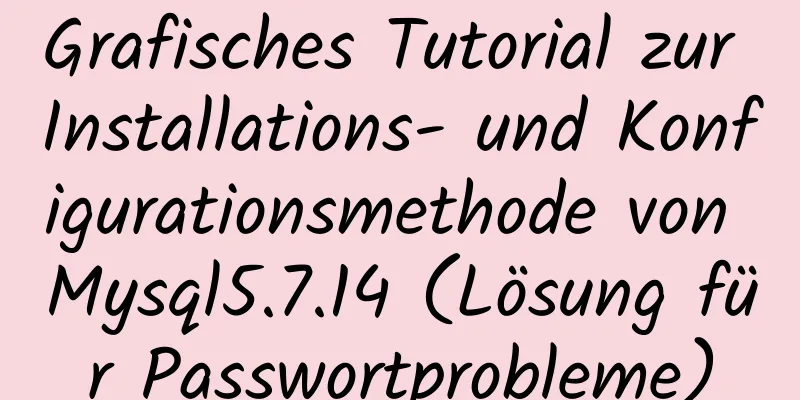 Grafisches Tutorial zur Installations- und Konfigurationsmethode von Mysql5.7.14 (Lösung für Passwortprobleme)