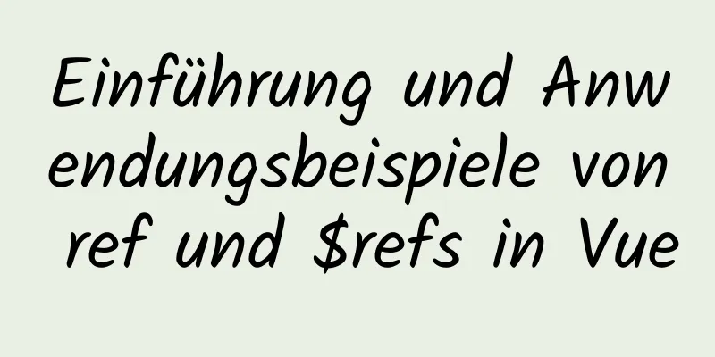 Einführung und Anwendungsbeispiele von ref und $refs in Vue